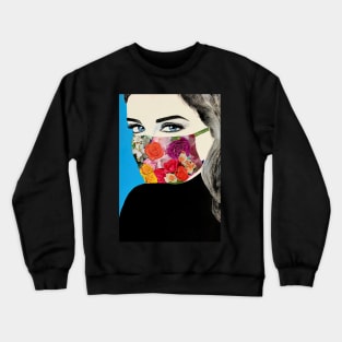 Girl with mask Crewneck Sweatshirt